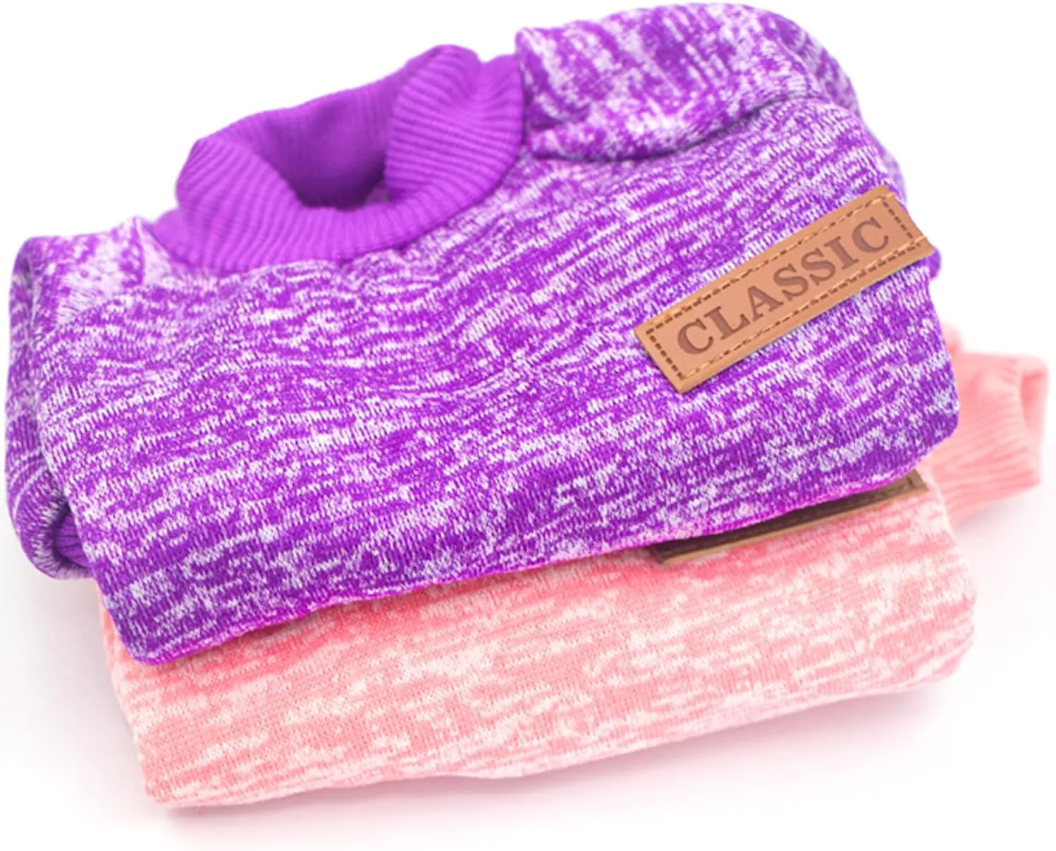 2 Pieces Dog Sweaters for Small Dogs Winter Fleece Puppy Sweaters Warm Cute Dog Clothes Outfit for Chihuahua Yorkie Dog Classic Knitwear Sweater Pet Costume (Small)