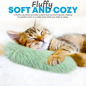 3 Pcs Interactive Catnip Cat Toys, Durable Crinkle Sound Catnip Toys Kicker Catnip Pillows, Soft Plush Sticks for Indoor Cats Funny Kitten Toys Cat Exercise, Blue, Green, Pink.