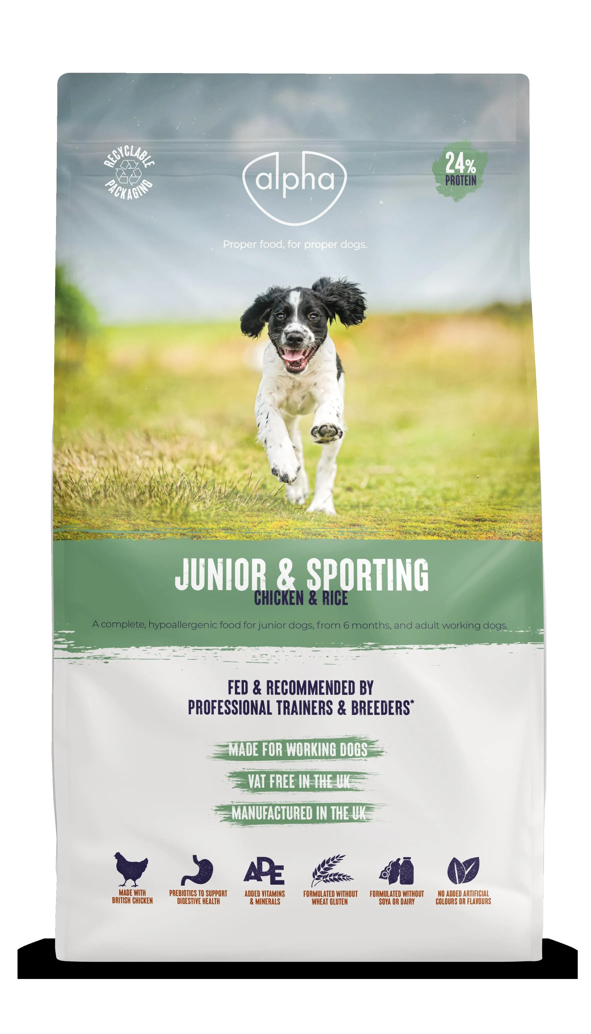 Alpha Junior & Sporting Chicken and Rice 15kg