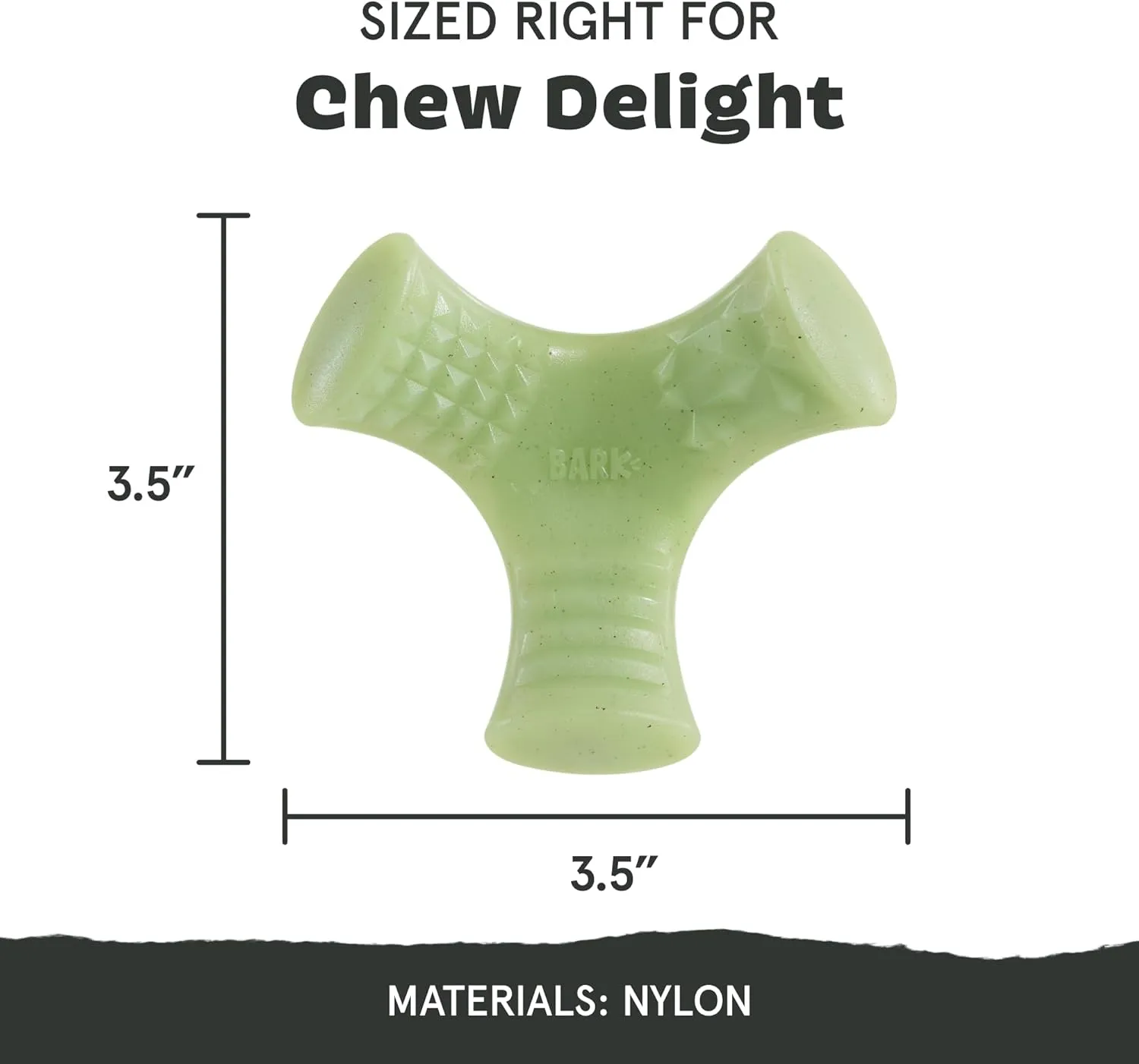 Barkbox Super Chewer Tough Dog Chew Toys for Aggressive Chewers, Dental Stimulating (Chopper - Small)