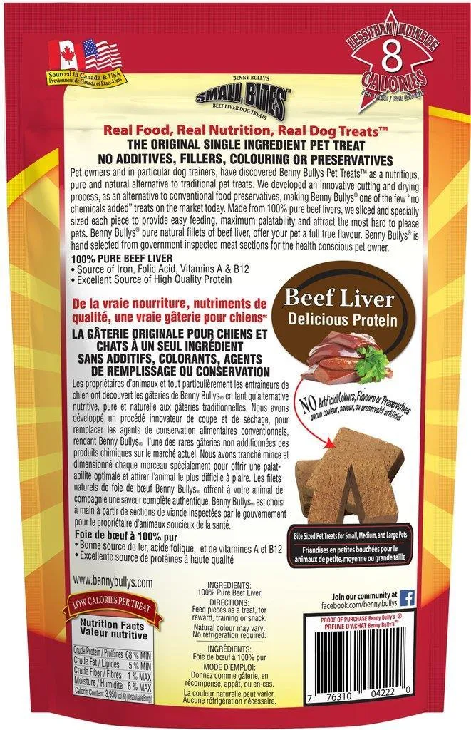 Benny Bullys FD Beef Liver Small Bite 260g