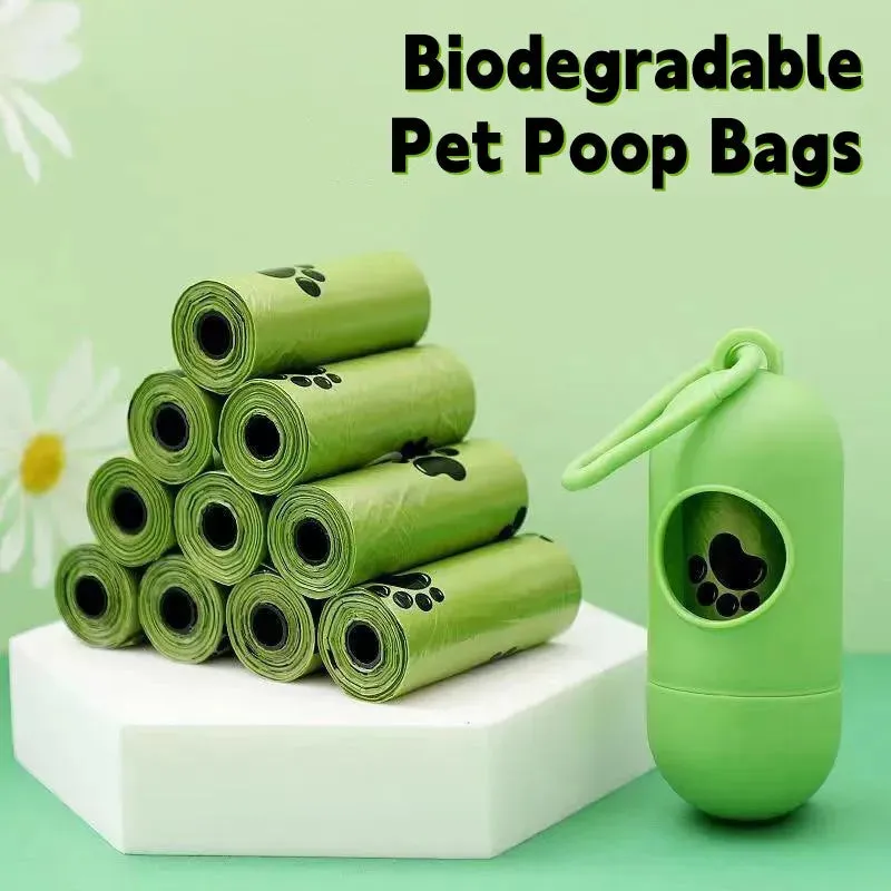 Biodegradable Scented Dog Poop Bags with Dispenser