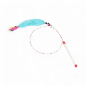 Blue Feather Bendy Wand Cat Toy