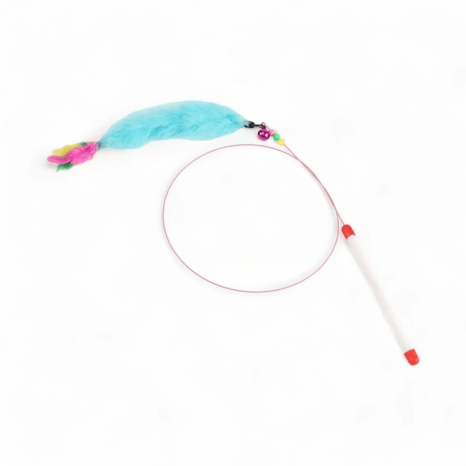 Blue Feather Bendy Wand Cat Toy