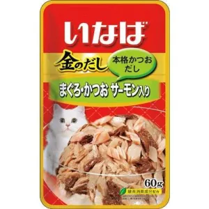 Ciao Golden Stock Pouch Tuna with Salmon Wet Cat Food 60g