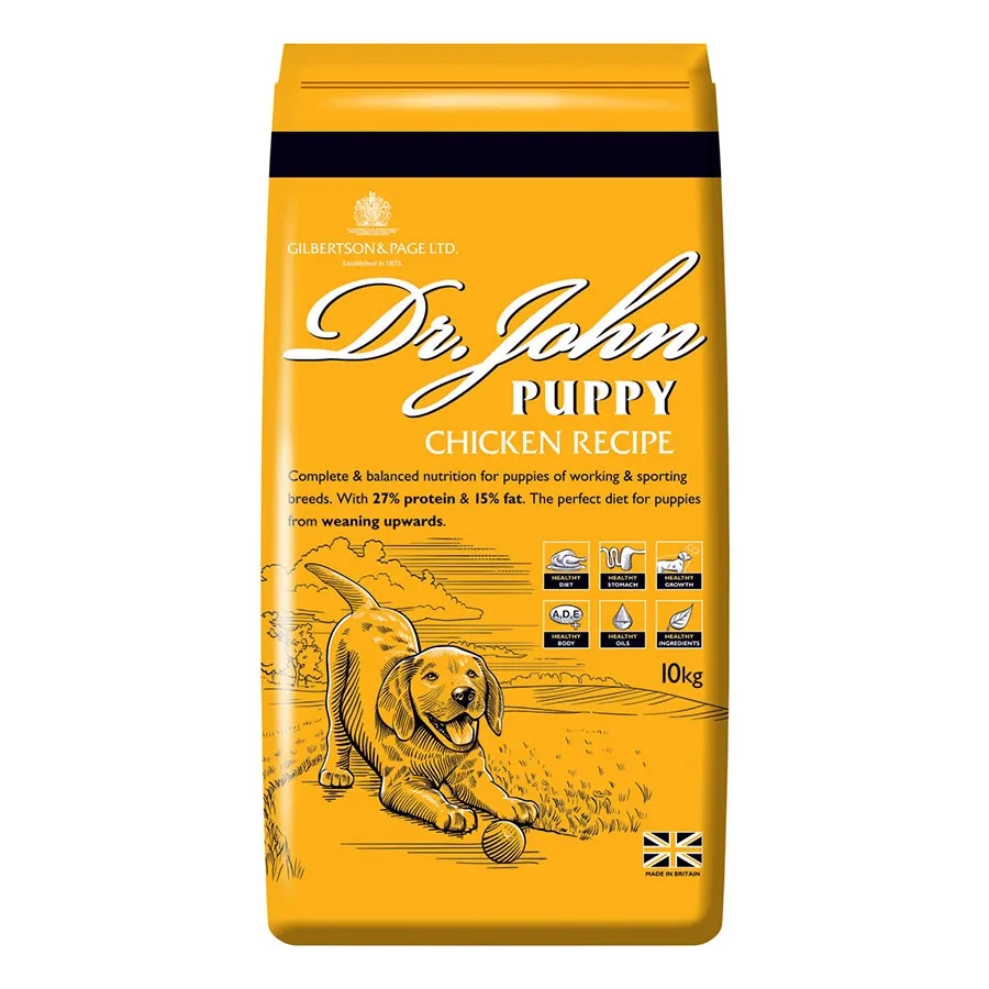 Dr John Working Puppy Dry Dog Food with Chicken 10kg