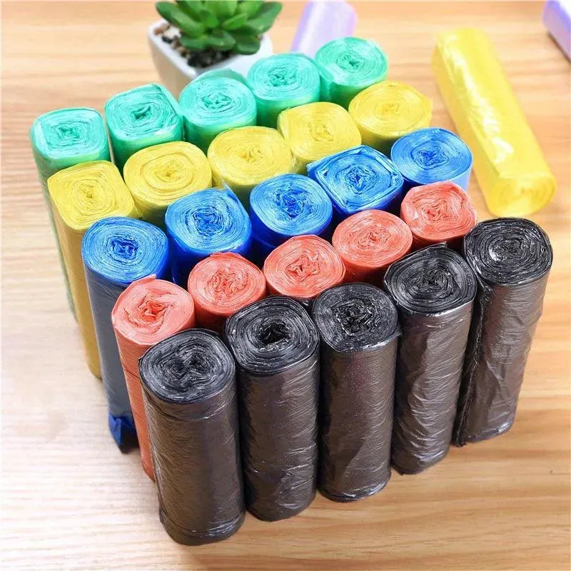 Economy Pack 100pcs/5 Rolls Garbage Bags, 120g