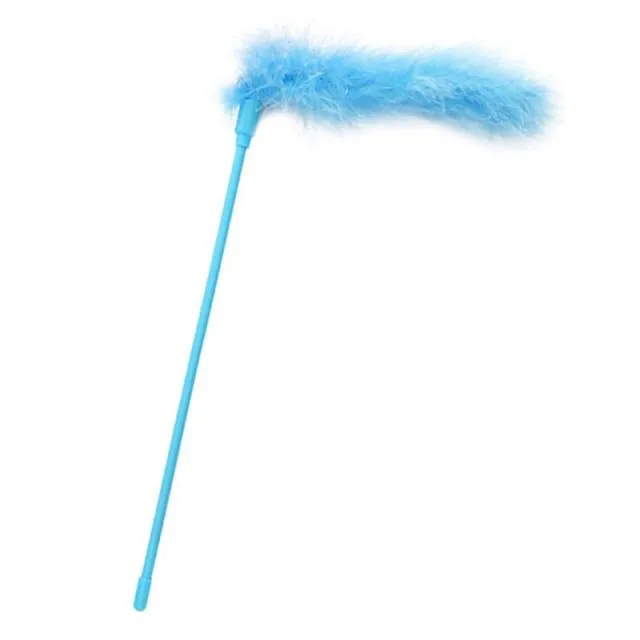 Faux Feather Wand Toys For Cats
