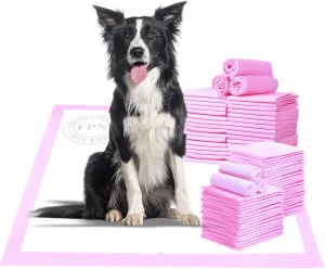 FPN Lavender Scented Pet Toilet Training Pads (24X24 Inches, Pack of 40) - Ultra Absorbent, Quick Dry, Leak-Proof Pad for Puppies, Dogs, and Small Pets | Dog 5-Layer Protection with Calming