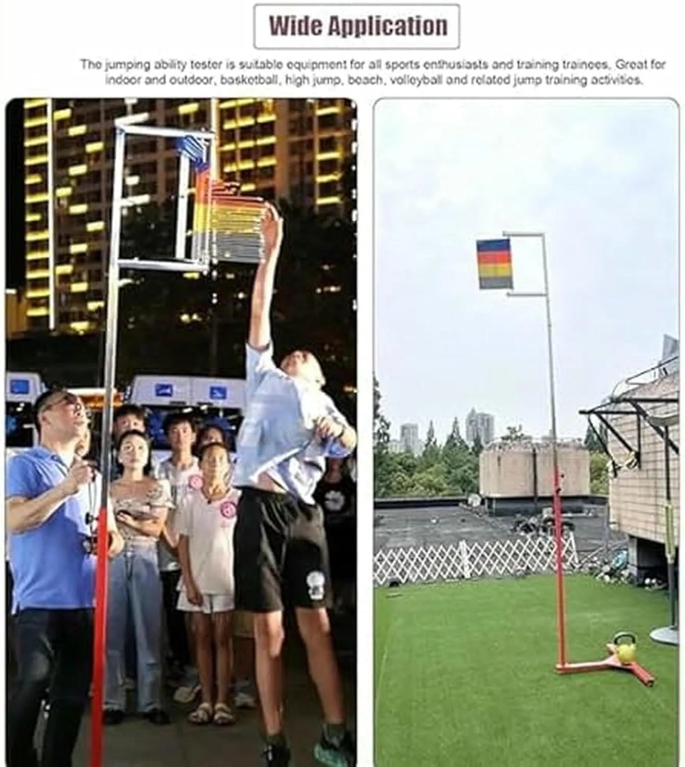 Free-Standing Jump Measurement TesterVertical Jump TesterAdults Vertical Jump Tester,Floor Standing High Jump Training Equipment Vertical Test Jump Measurement Tester~/