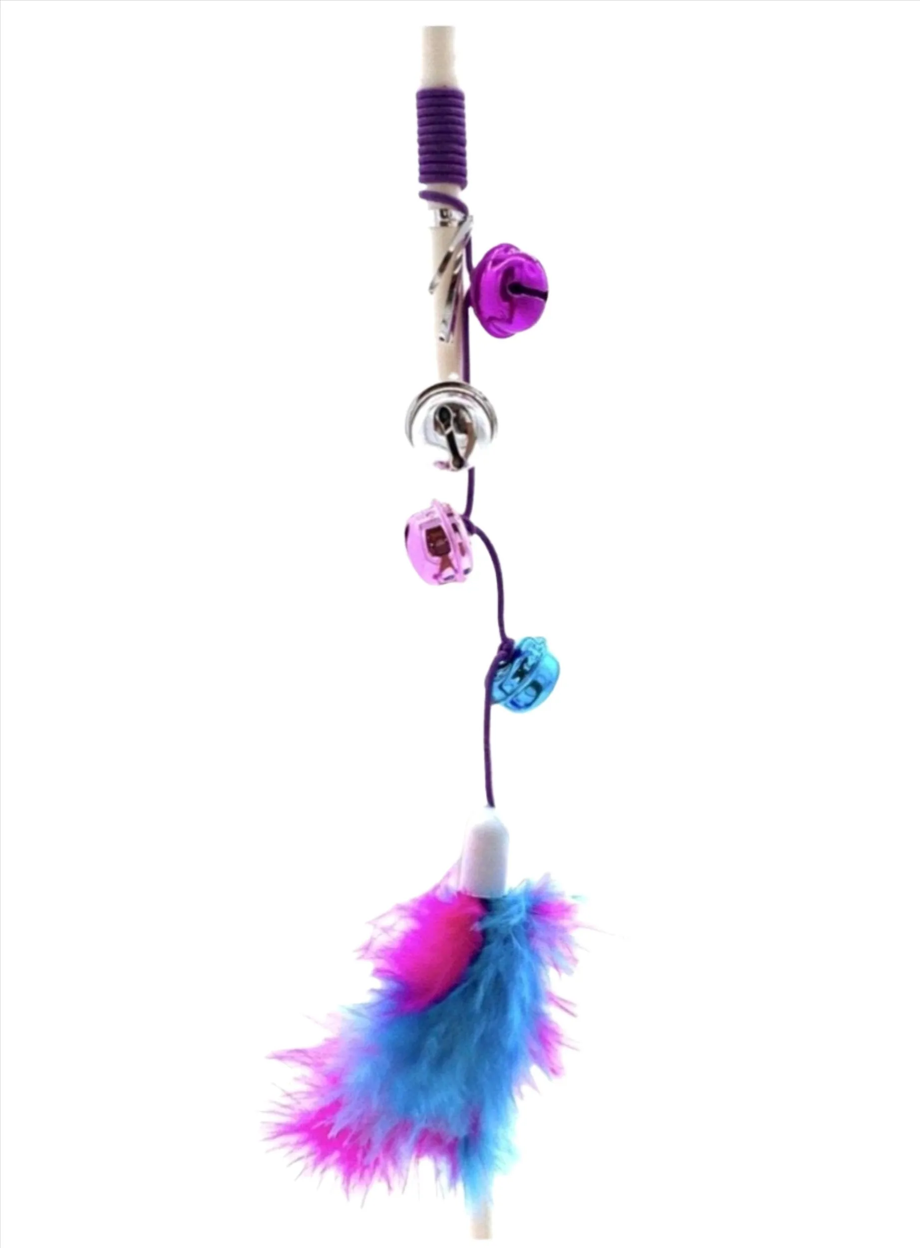 FurPrize! Cotton Candy Bells  Feather Teaser Wand 🔔