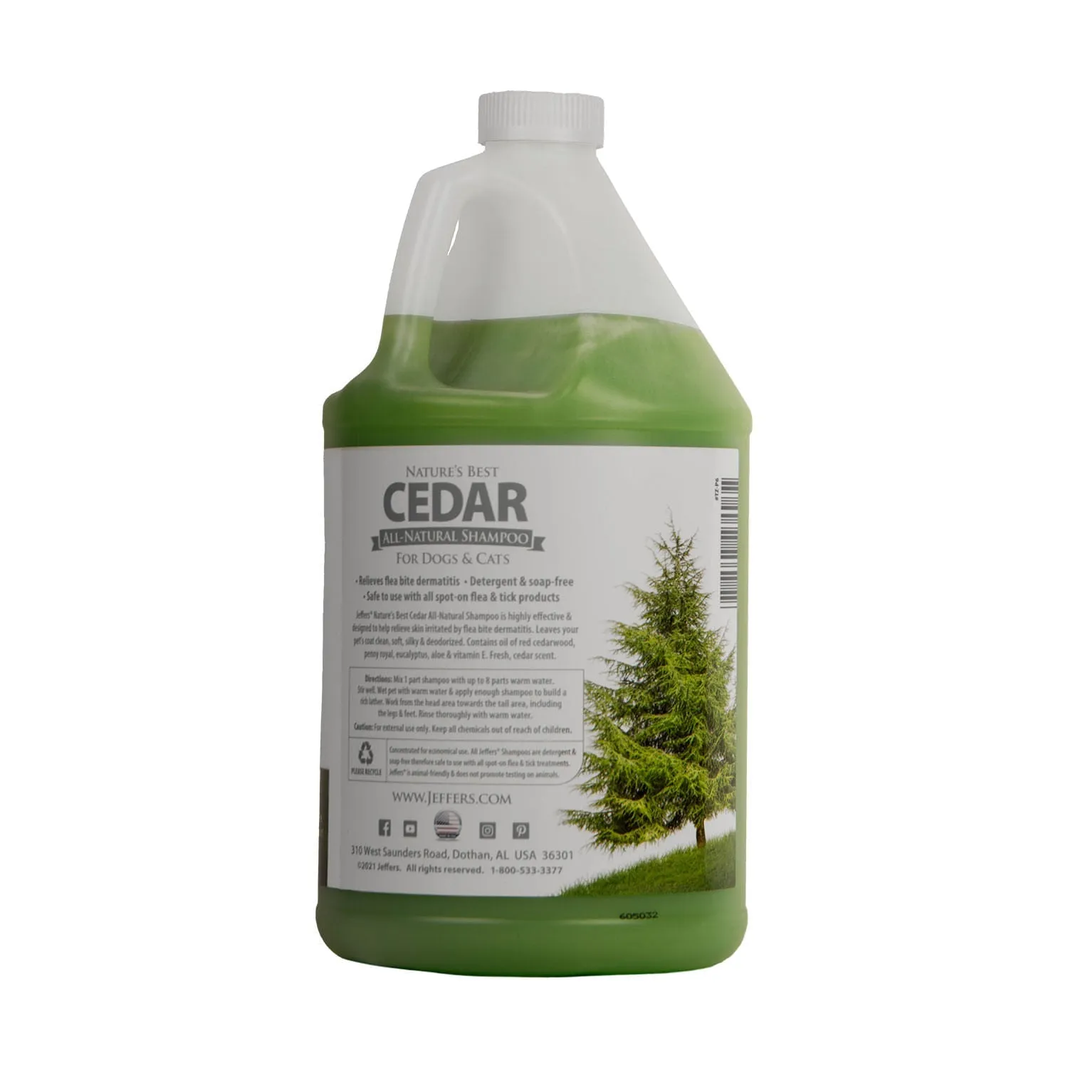 Jeffers Nature's Best Cedar Shampoo for Dogs and Cats