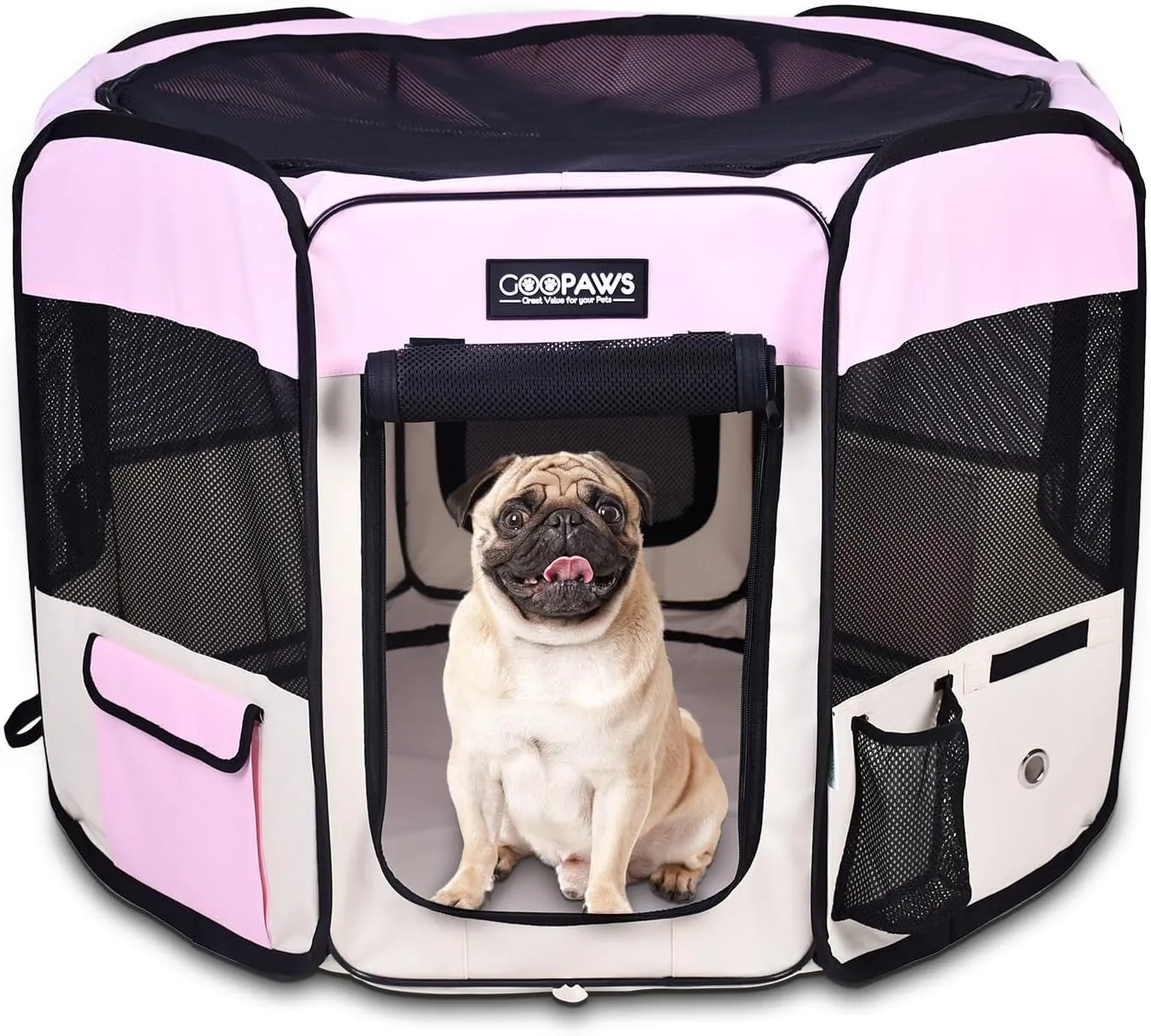 JESPET Pet Dog Playpens 36", 45" & 61" Portable Soft Dog Exercise Pen Kennel with Carry Bag for Puppy Cats Kittens Rabbits, Indoor/Outdoor Use