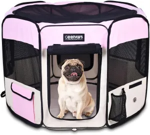 JESPET Pet Dog Playpens 36", 45" & 61" Portable Soft Dog Exercise Pen Kennel with Carry Bag for Puppy Cats Kittens Rabbits, Indoor/Outdoor Use