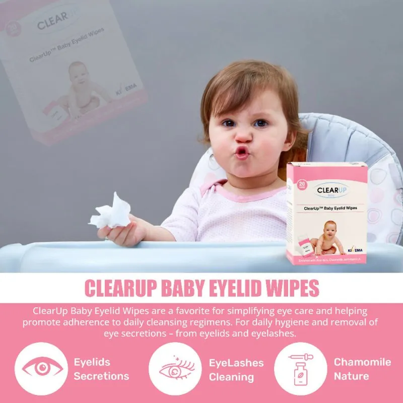 Kivema Organic baby wipes baby cleaning wipes around Eye and Ear 20Pcs