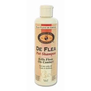 Miracle Care De Flea and Tick Pet Shampoo for Cats - 8 Oz
