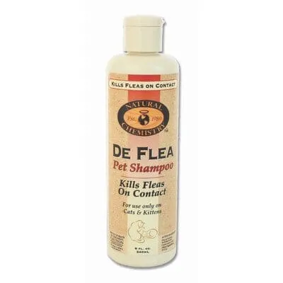 Miracle Care De Flea and Tick Pet Shampoo for Cats - 8 Oz
