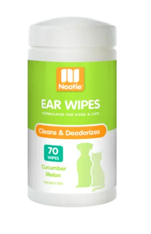 Nootie Cucumber Melon Ear Wipes For Dogs & Cats