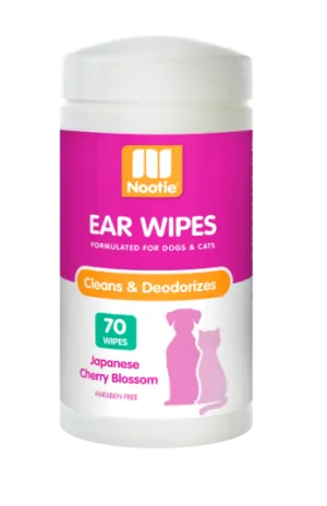 Nootie Japanese Cherry Blossom Ear Wipes For Dogs & Cats
