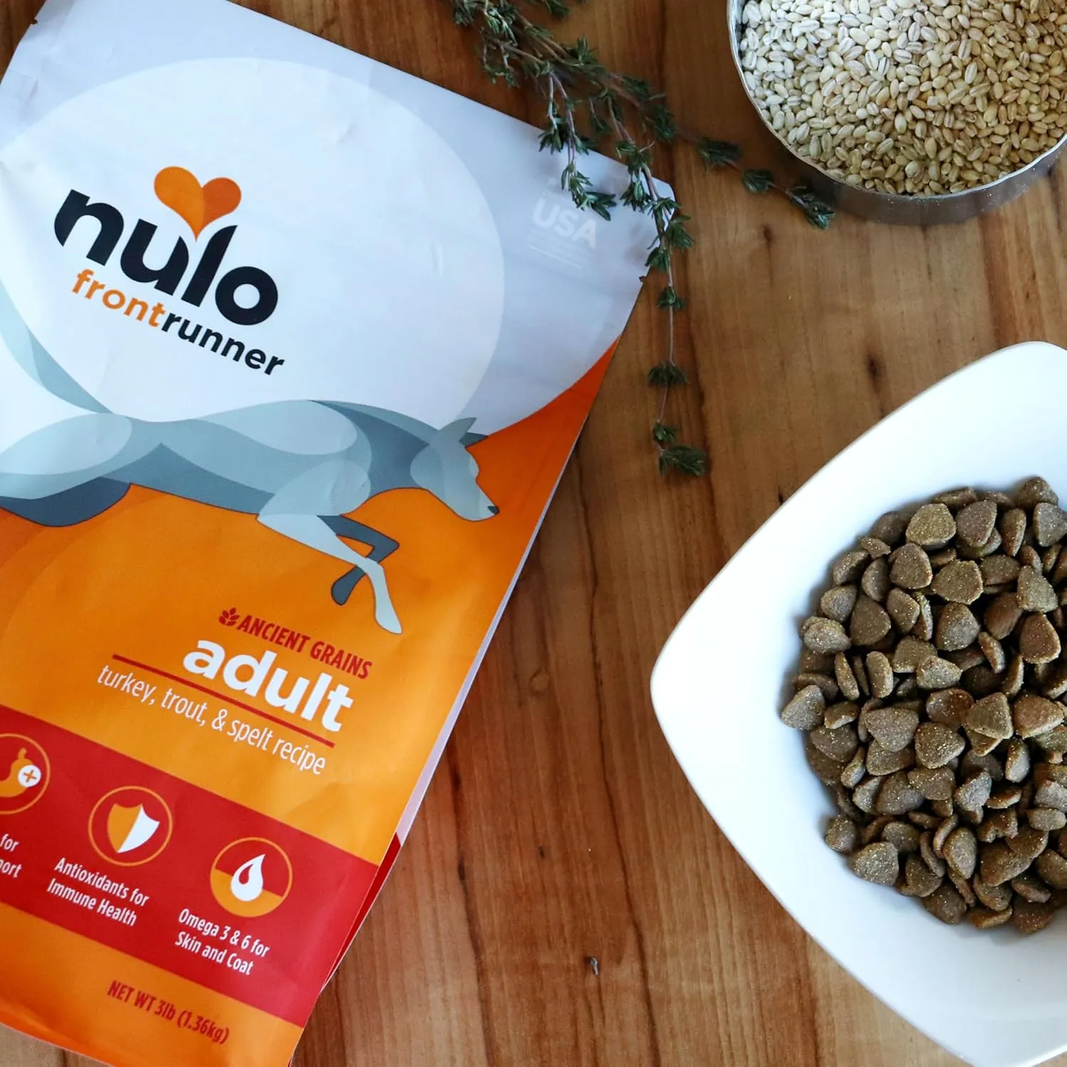 Nulo Frontrunner Turkey, Trout & Spelt Adult Dry Kibble Dog Food with Ancient Grains, 25 Pound Bag