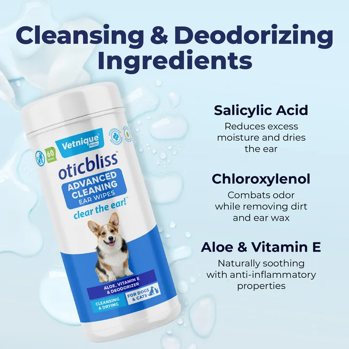 Oticbliss™ Advanced Cleaning Ear Wipes XL - 60 ct