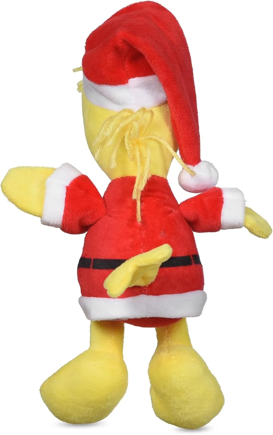 Peanuts for Pets 9" Holiday Woodstock Santa Plush Dog Toy with Squeaker | Yellow and Red Charlie Brown Plush Dog Toy | Medium Squeaky Dog Toys- Cute and Soft Stuffed Dog Toys for All Dogs Toy Bin