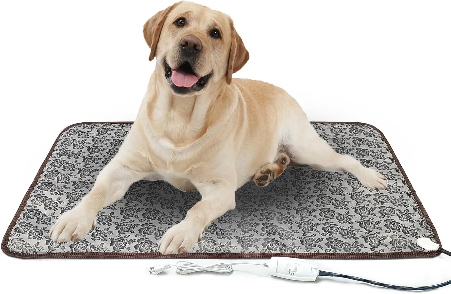 Pet Heating Pad for Large Dogs Cats, 34X21 inch, Waterproof, Easy Clean, Temperature Adjustable, Safety Instructions