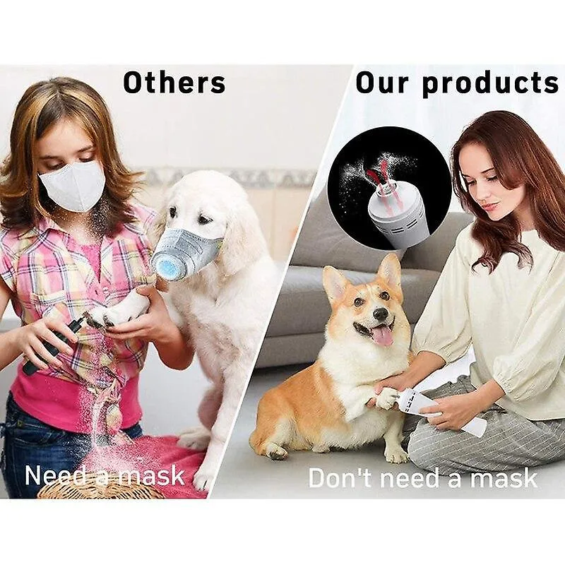 Pet nail tools dog nail grinder dust suction 3 speed painless low noise pet tools usb charging nail trimmer white
