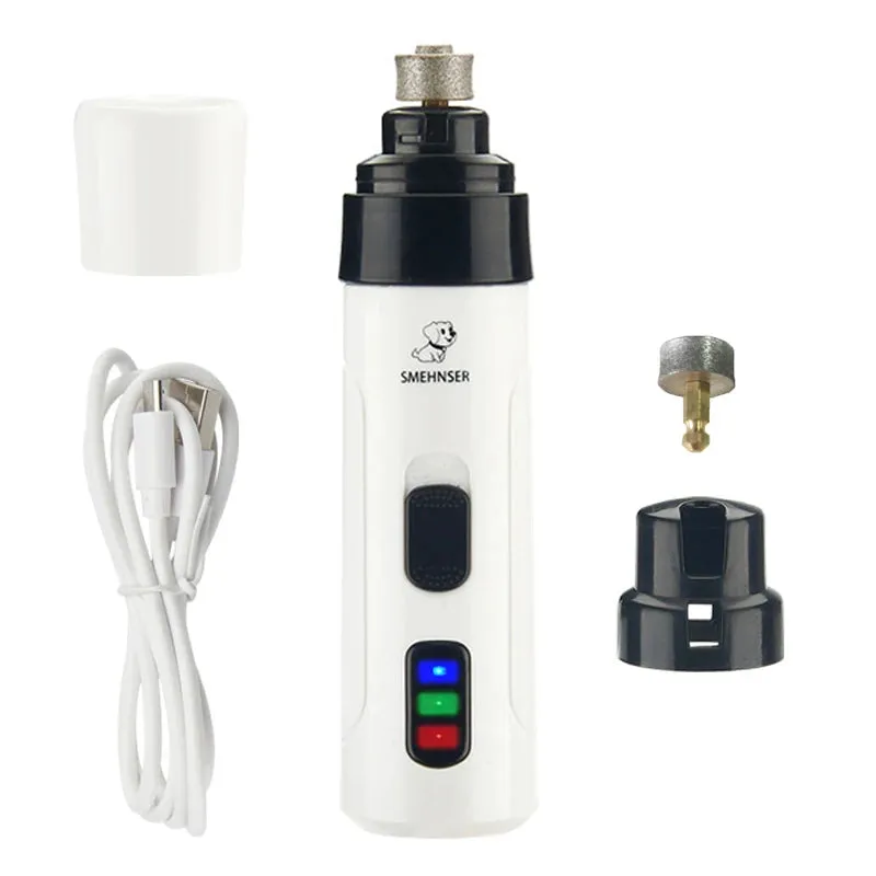 Rechargeable Dog Nail Grinder – Painless, Quiet & Stress-Free Grooming