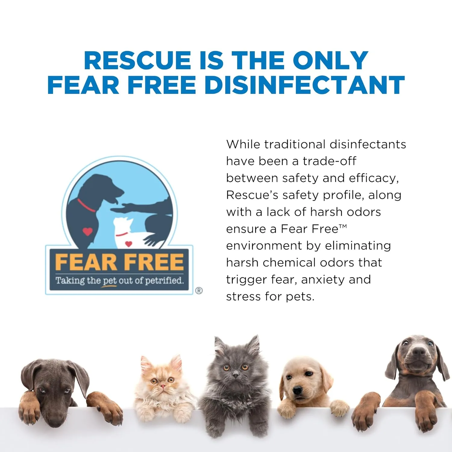 REScue One-Step Disinfectant Cleaner & Deodorizer Wipes for Vet Use  Cleaner for Kennels, Litter Boxes, Vet Offices, Pet Grooming Surfaces, Pet Items  Wipes Canister, 160-Count (Pack of 1)