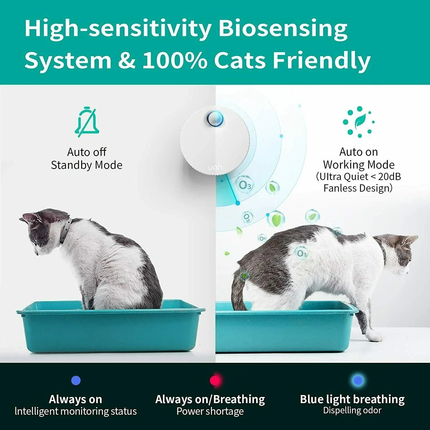 Smart Deodorizer | Cat Litter Box Odor Eliminator