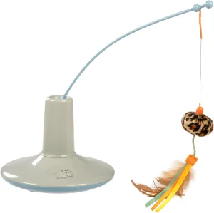 SmartyKat Instincts Wild Wand Toy, Electronic Interactive Motion Toy for Indoor Cats & Kittens, Includes Catnip & Silverine, AA Batteries Required
