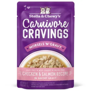 Stella & Chewy's Carnivore Cravings Morsels'N'Gravy Chicken & Salmon Recipe Pouch Wet Cat Food