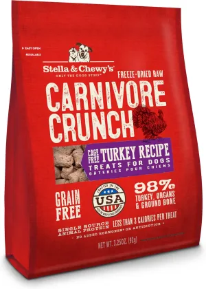 Stella & Chewys Carnivore Crunch Turkey Dog Treats