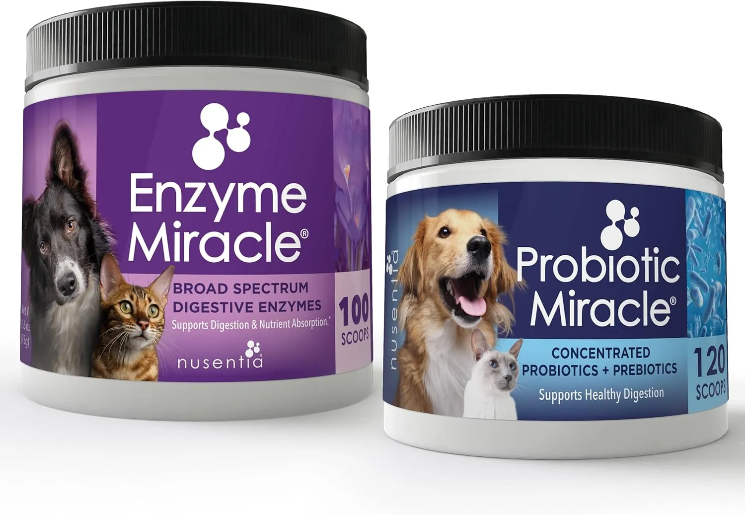 The Miracle Pack - Natural Probiotics   Digestive Enzymes - Prebiotics - for Diarrhea, Gas, Loose Stool, Digestive Upset, & Allergies