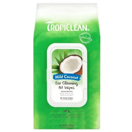 Tropiclean Ear Cleaning Wipes 50pk