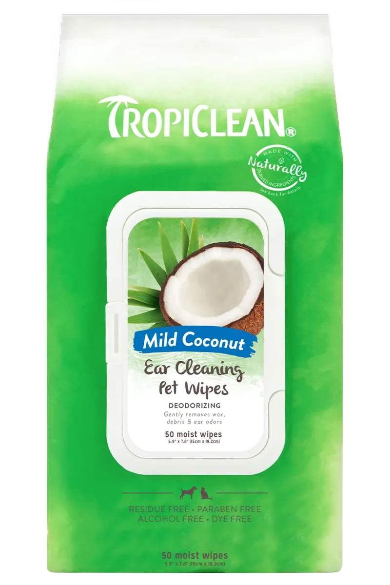 TropiClean Ear Cleaning Wipes for Pets