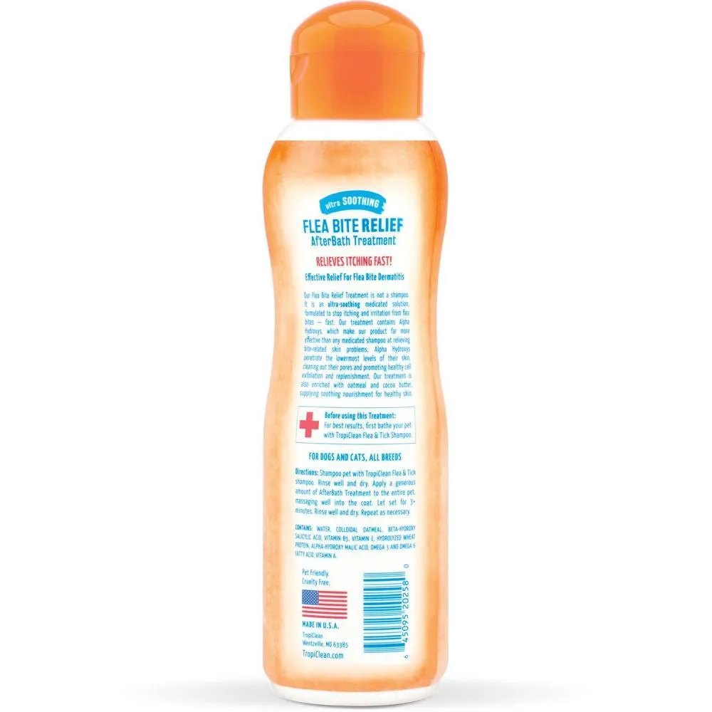 Tropiclean Flea & Tick After Bath, Bite, Relief Treatment for Dogs & Cats