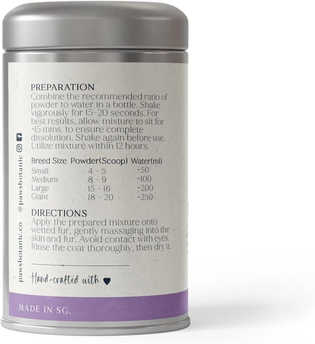Unscented Dog Dry Shampoo, Powder Shampoo for Dogs, Regular Skin & Coat, 3.5 oz with Bamboo Applicator (Itch & Odour Control)