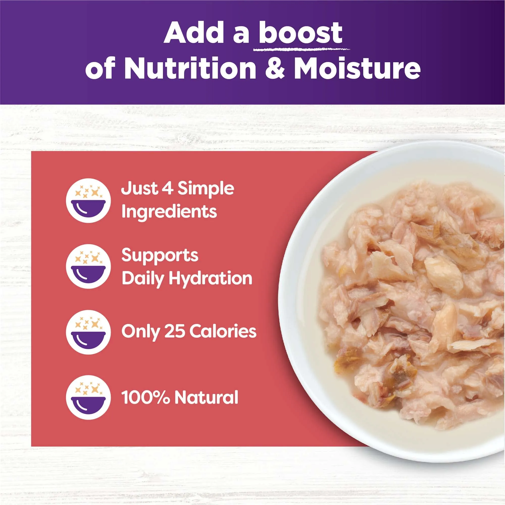 Wellness Core Bowl Boosters Grain-Free Flaked Salmon and Tuna Wet Cat Food Topper Pouch - 1.75 Oz - Case of 12