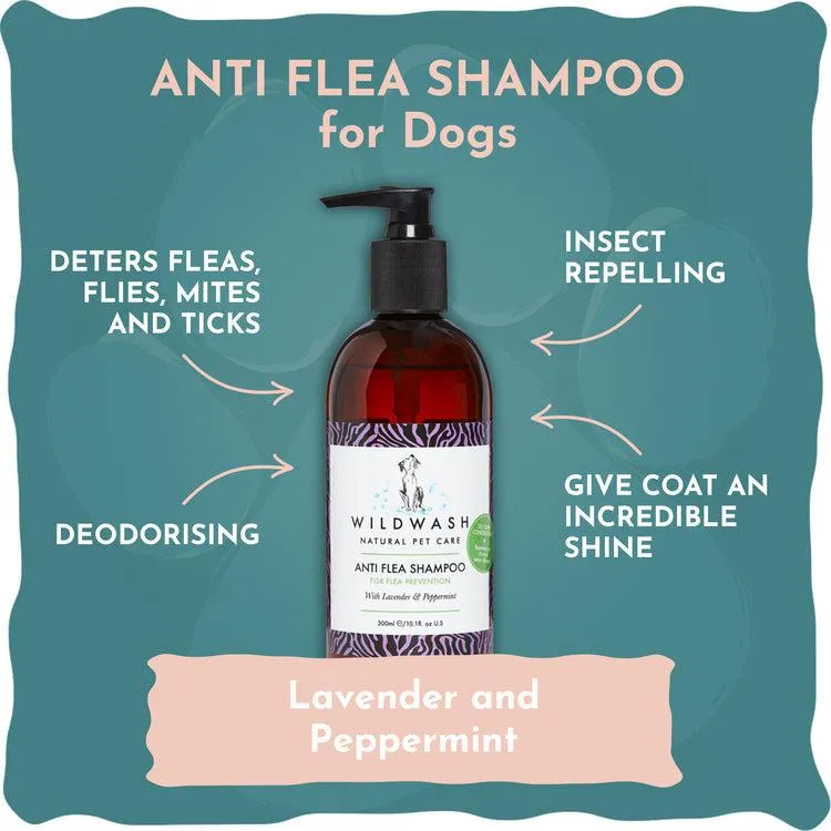 Wildwash PRO | Anti Flea Shampoo for Dogs - 300ml