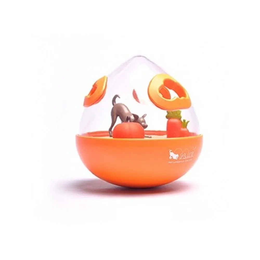 Wobble Ball Dog Treat Toy